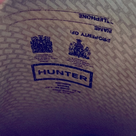 Hunter Women’s Original Tall Gloss Rain Boot- Purple size US 8- EUR 38 - Picture 4 of 5